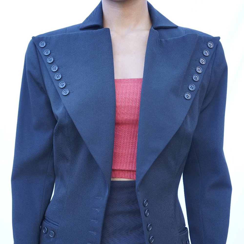 Black Norma Kamali Blazer
